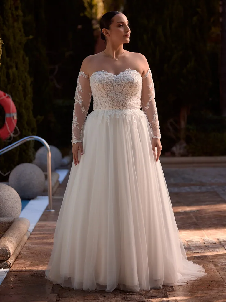 Bianco Evento Plus Size 2027 Brautkleid Arwena, Vorschau