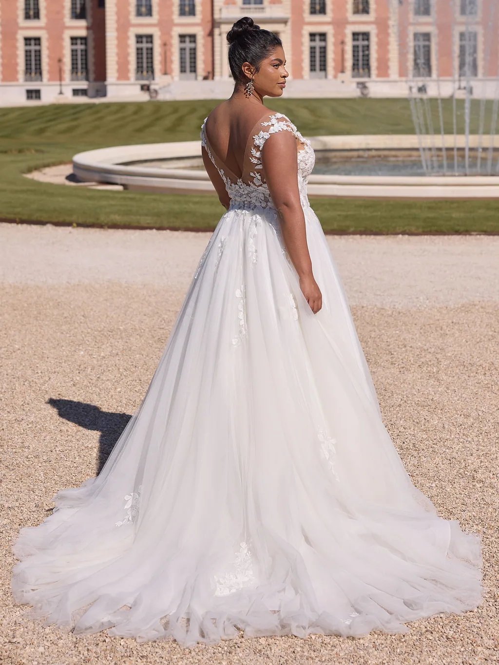 Bianco Evento Limited Plus Size Brautkleid Kiara, Rückenansicht