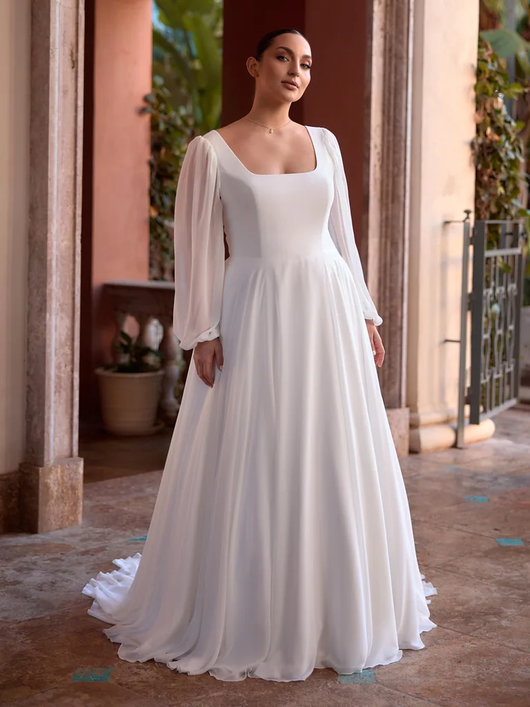 Bianco Evento Plus Size 2027 Brautkleid Odella, Vorschau